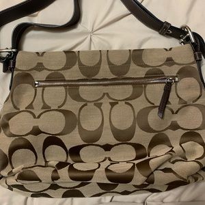 Coach monogram shoulder bag